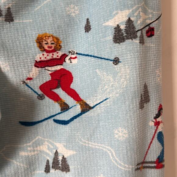 NWT PJ Salvage Vintage Velour Retro Ski Girls Lounge Pants Joggers Pajamas L - Picture 6 of 7